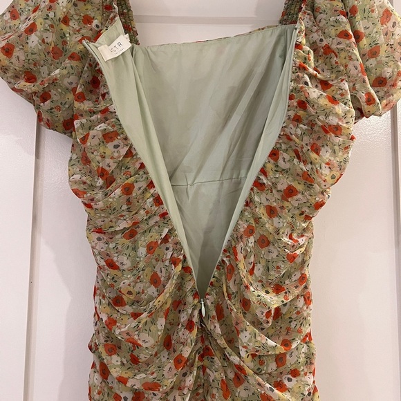 ASTR the label Women's Ruched Mini Party Dress, Light Green Size Small - Picture 7 of 11